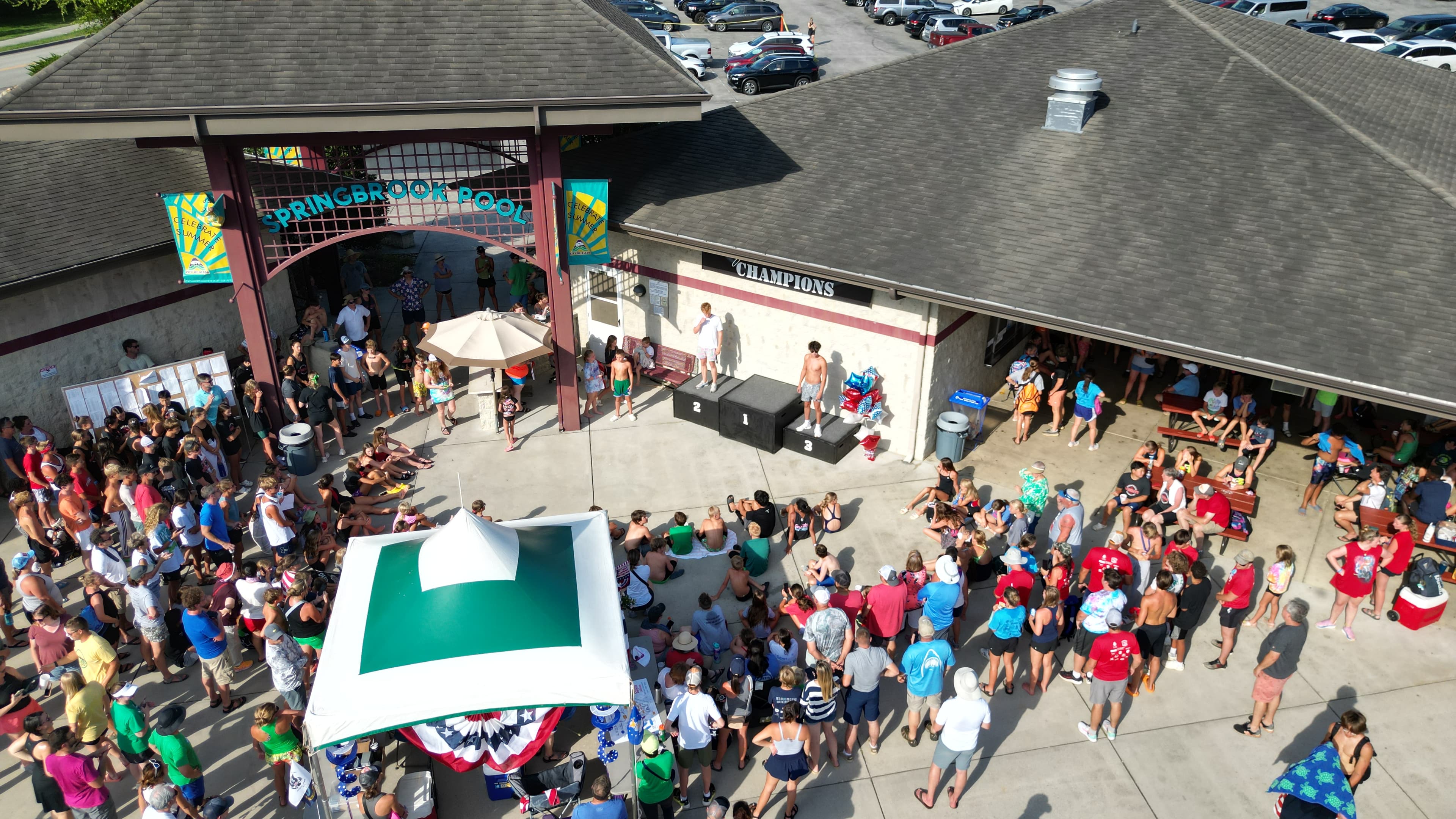 Aerial view of the Smoky Mountain Invitational