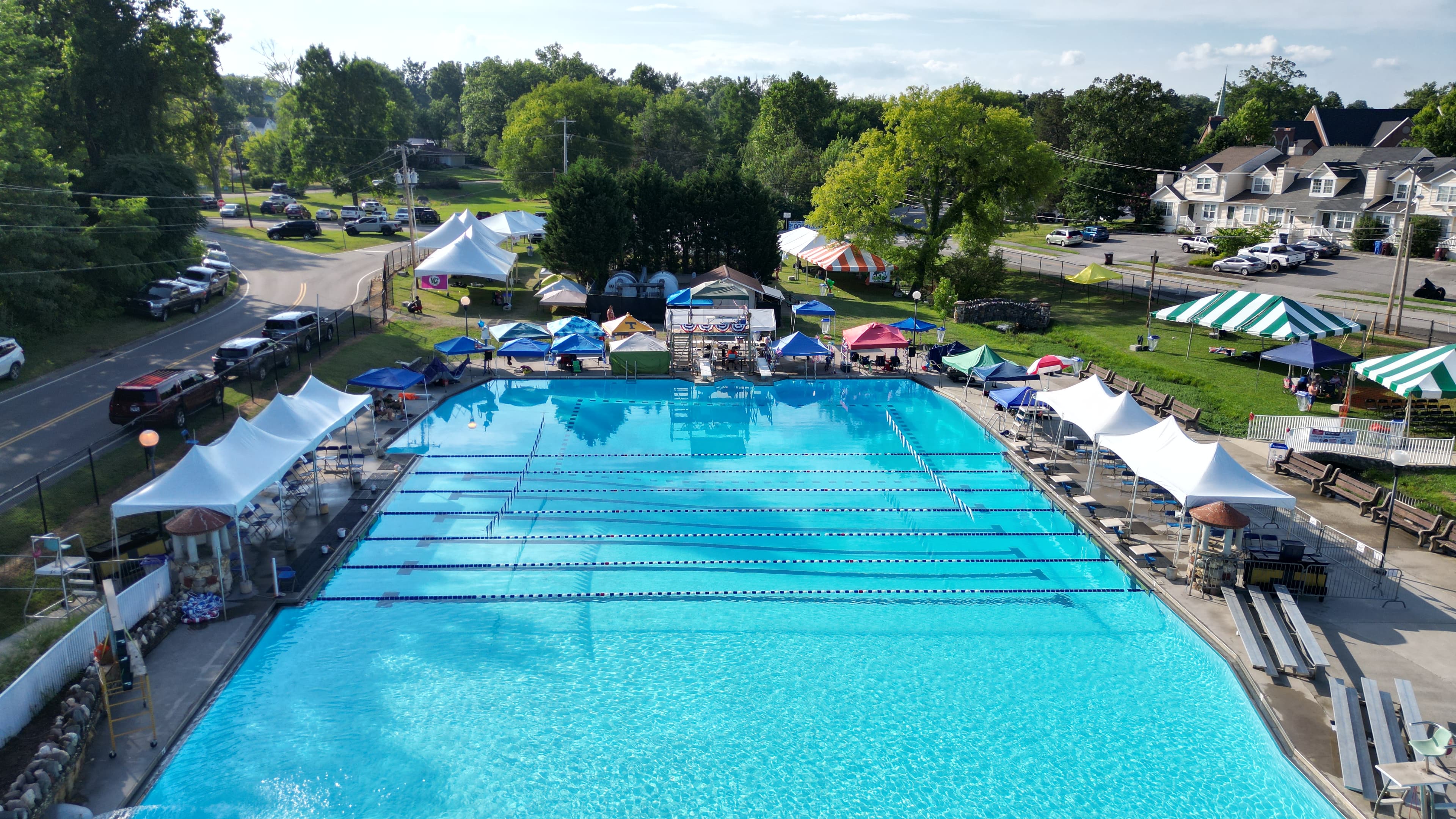 Aerial view of the Smoky Mountain Invitational